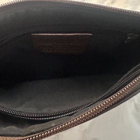 Guei Lutucchi Milano Genuine Leather Clutch Italian Design Crown Logo - Picture 11 of 14